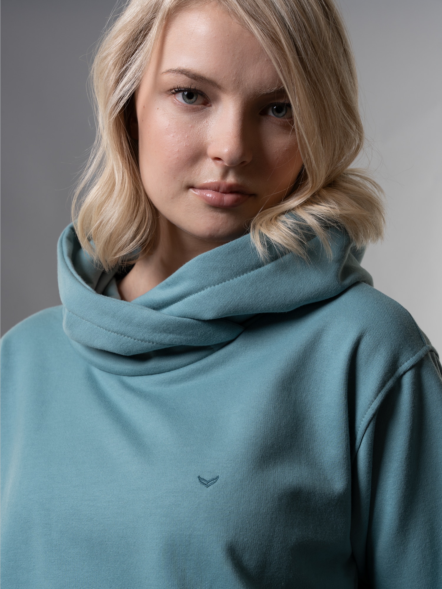Hoodie in leichter Sweat-Qualität Seegras