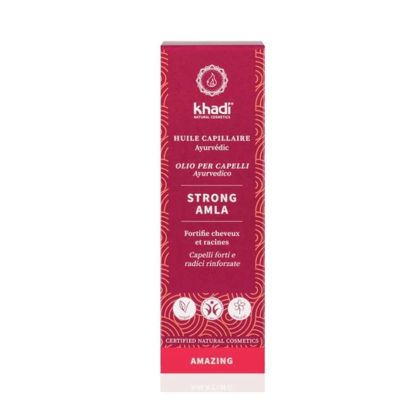 Khadi Strong Amla - Huile de Soin Capillaire Tonifiante 50 mL