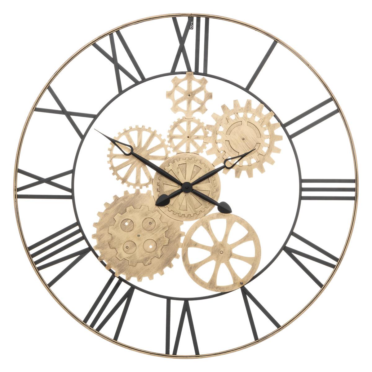HORLOGE MECANIQUE METAL ISAE D.90CM