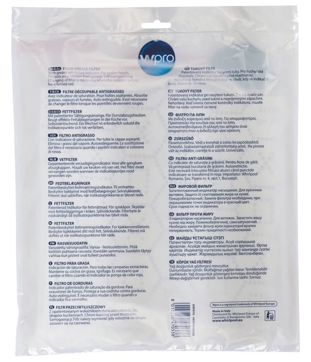Wpro Magic fedtfilter UGF015