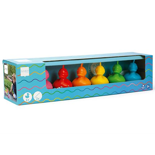 Scratch europe spel vang de eendjes - regenboog
