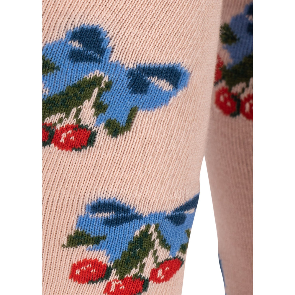 Køb Konges Sløjd Amarena/Tramonto 2 Pak Flower Og Cherry Jacquard Strømpebukser