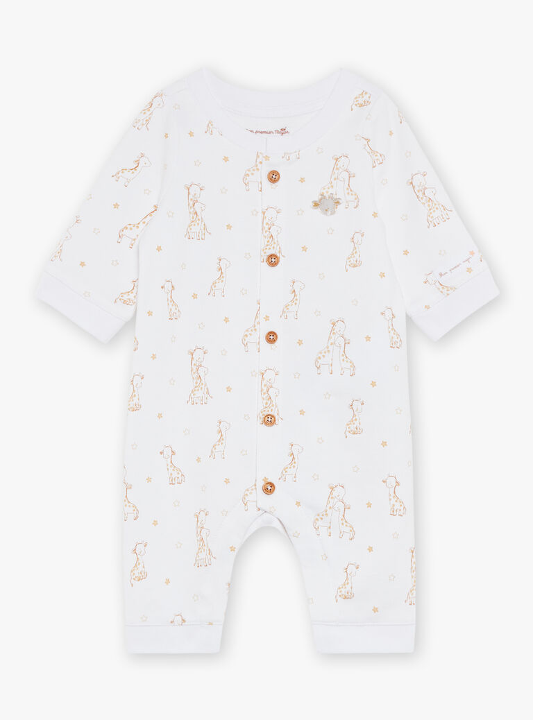 Body et chausettes écrus Girafe