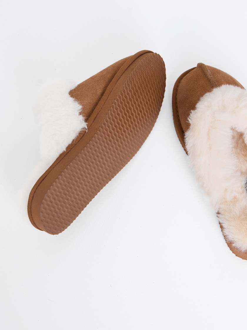 Pantoufle Tøffel Cognac