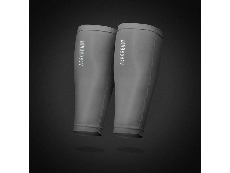 adidas Compression Calf Sleeves Weiss, S-M Kompressions-Wadenwärmer