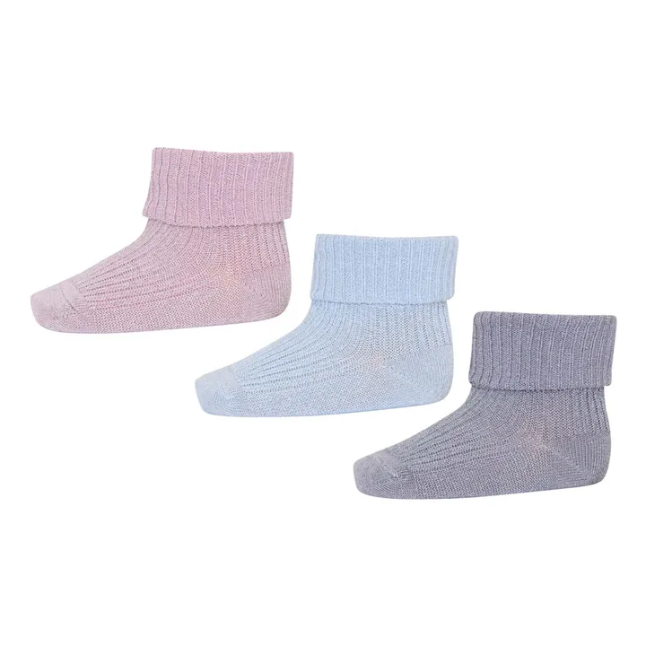 Mp Denmark Set de 3 paires de chaussettes Ida Paillettes | Violet