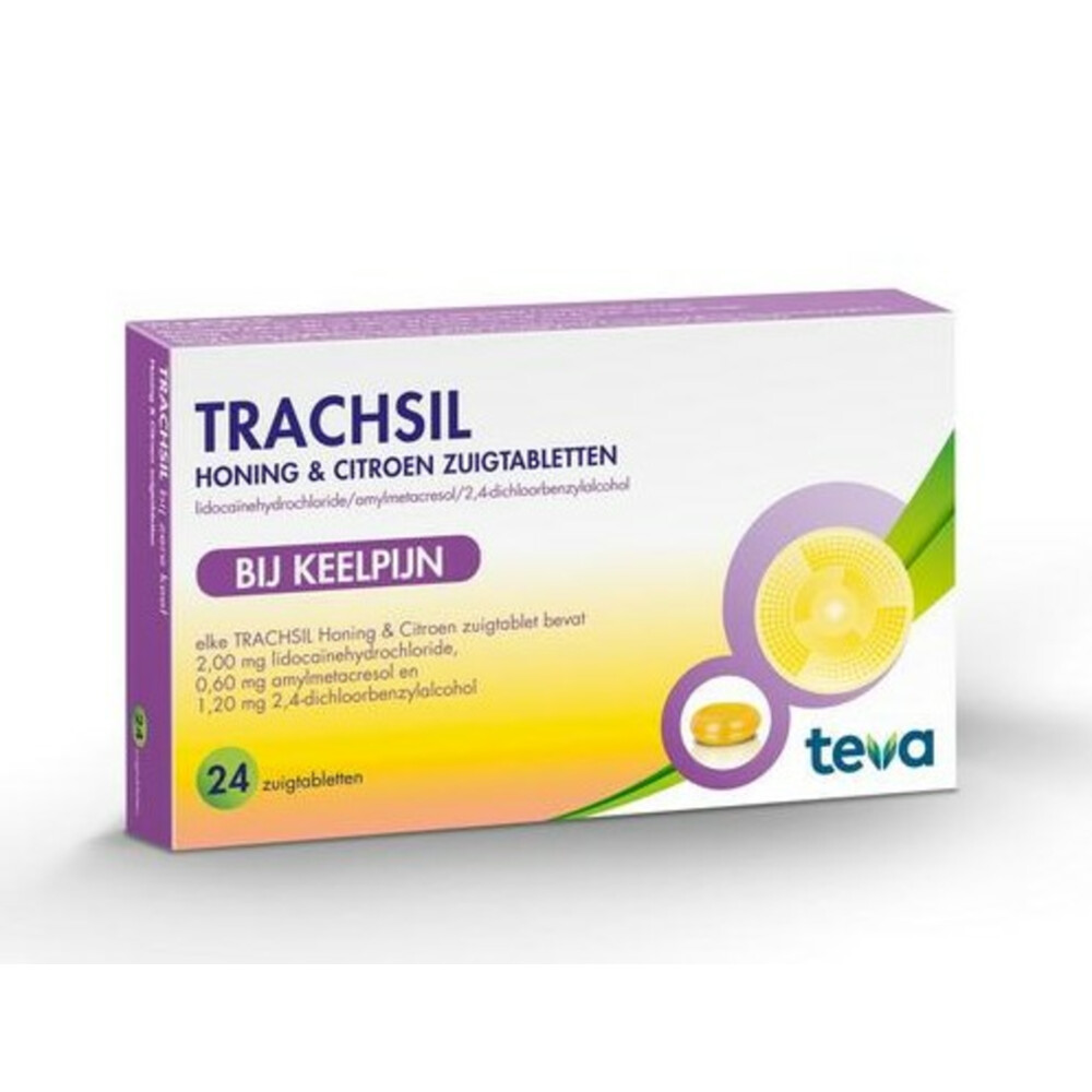 Teva Trachsil Honing & Citroen24 tabletten