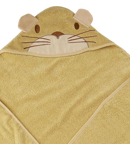 Pippi Babyhandtuch - 83x83 cm - Rattan m. Katze