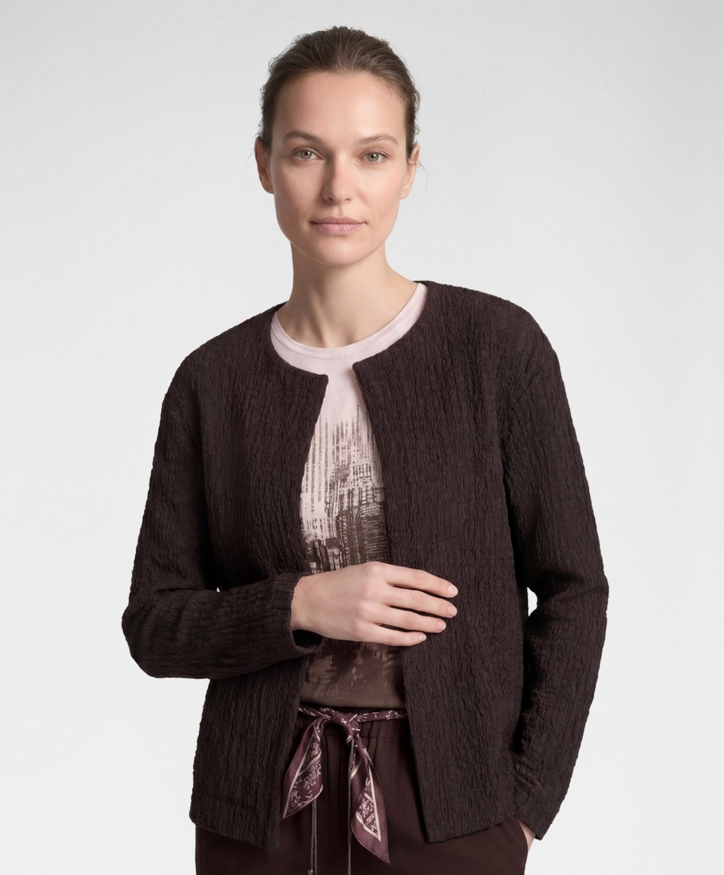 Rabe Dames vest bruin