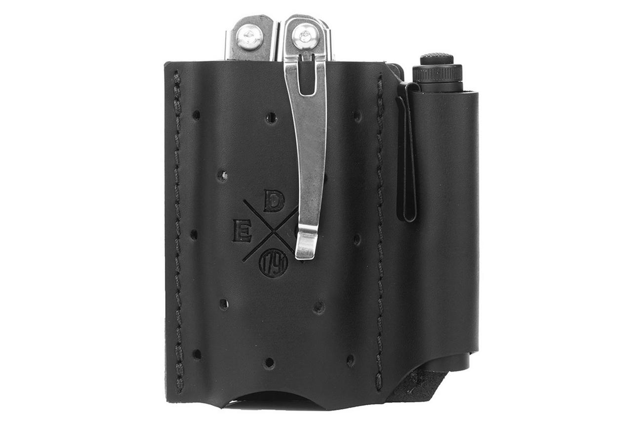 1791 EDC Pocket Duo Tool Organizer EDC-PK-DUO-BLK-A Black, lederen broekzakholster