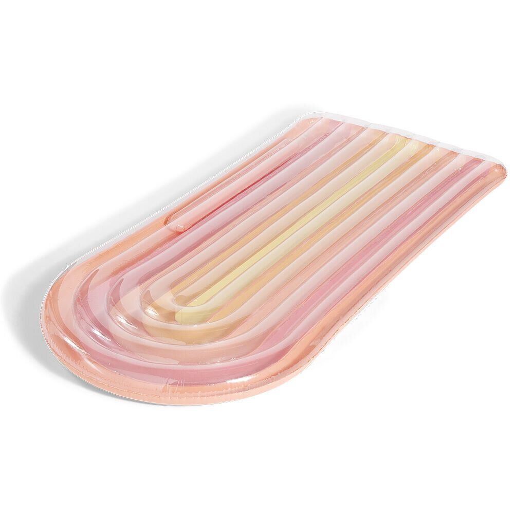 Matelas gonflable arc-en-ciel rose et orange L180cm
