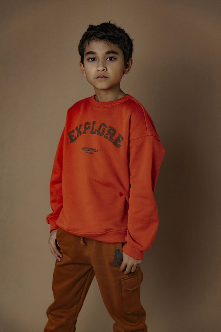 AMMEHOELA oranje ammehoela sweater am.rocky.54