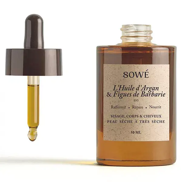 Óleo de figo da Índia e argan orgânico Sowé 50ml