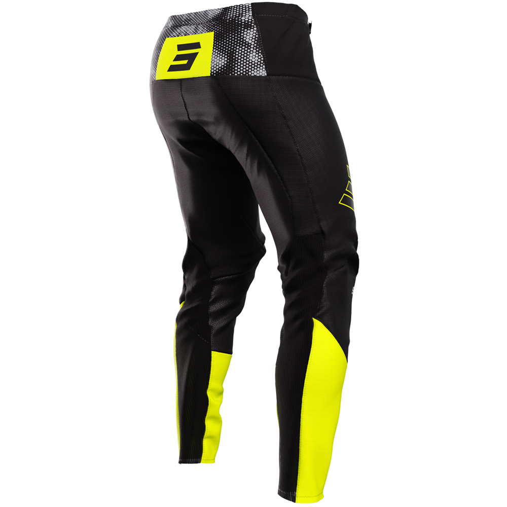 Shot - Pantalon Contact Patrol Noir / Jaune fluo