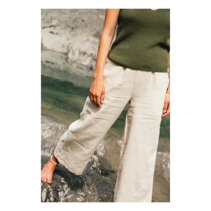 Matona Pantalon Lin | Ecru