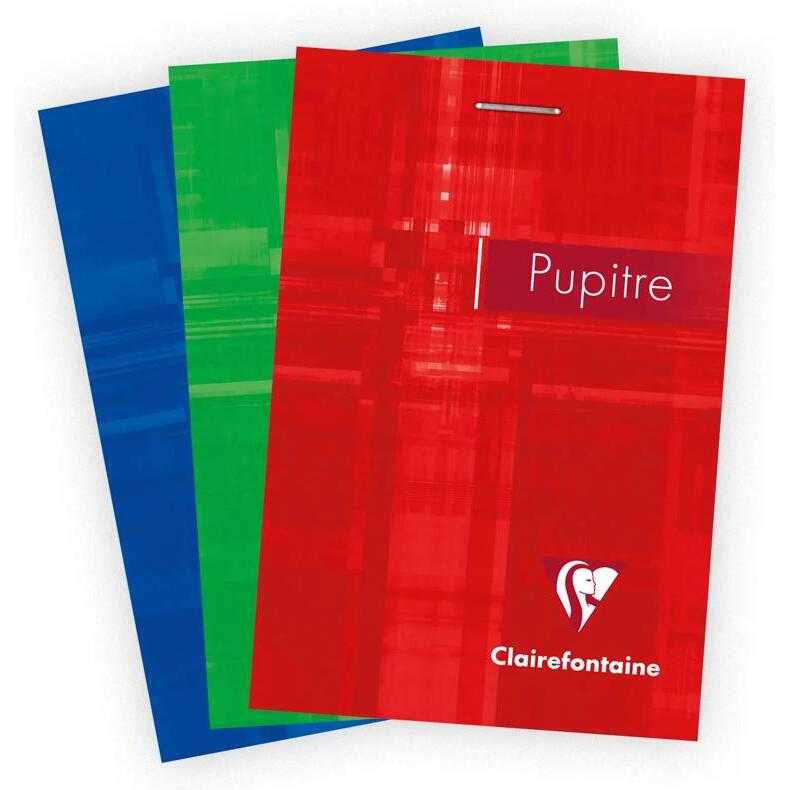 Bloc Pupitre agrafé en-tête A7160 pages détachables petits carreaux - Assortis