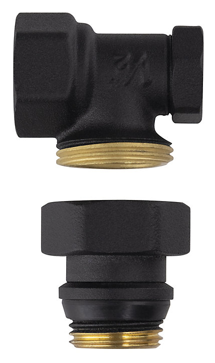 Coude de réglage laiton noir 15 x 21 mm