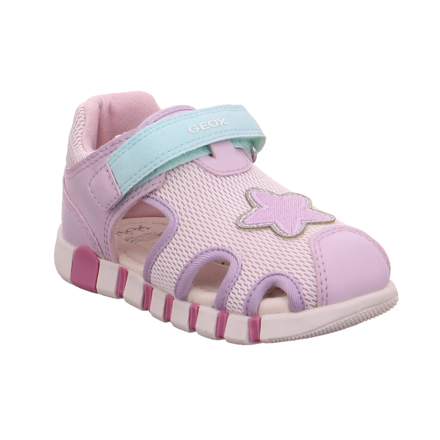 GEOX Baby-Sommer-Bottine Flieder Textil  Sommerschuh