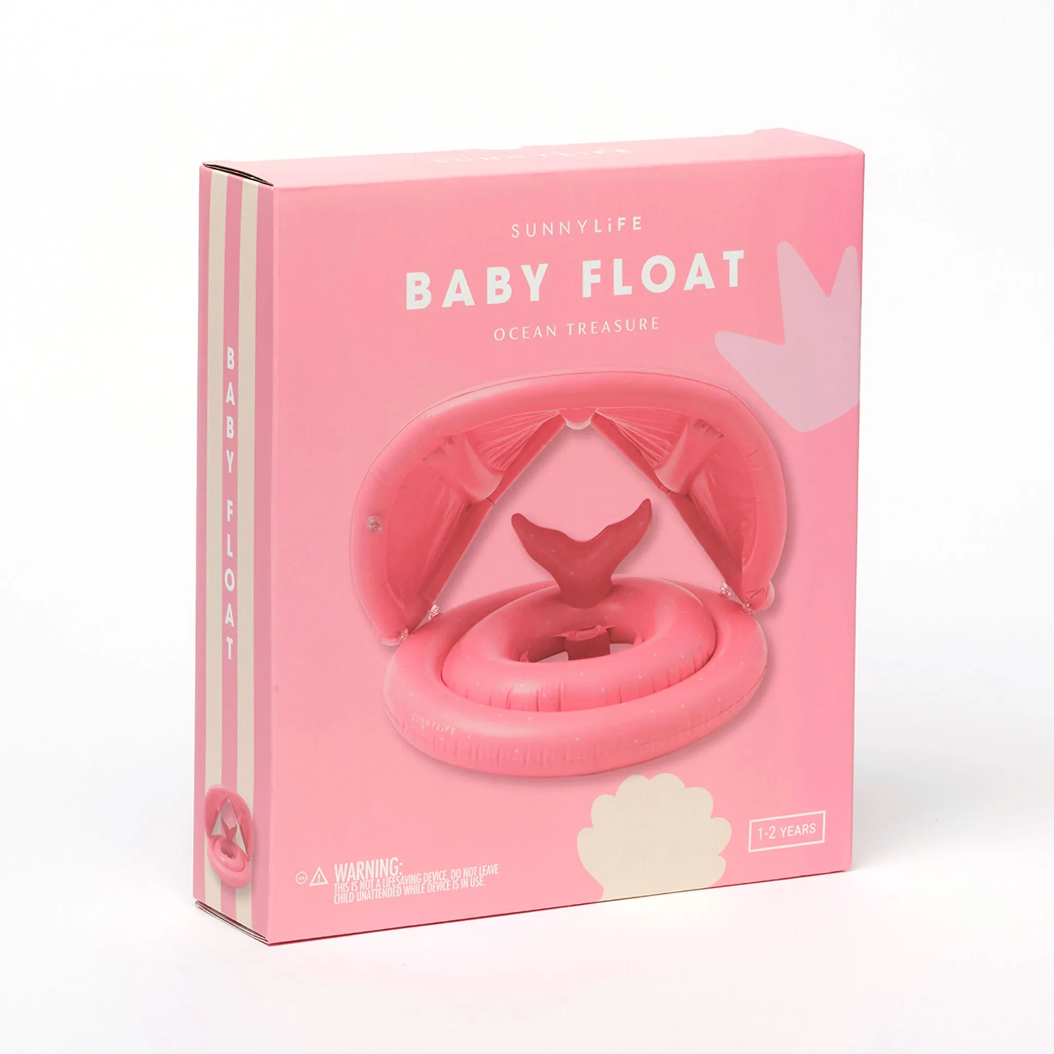 Sunny Life Flotteur avec Toit - Rose Ocean Treasure