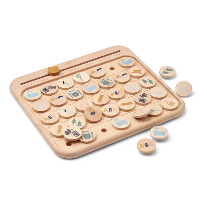 Liewood Calendrier en bois FSC | Faune green mix