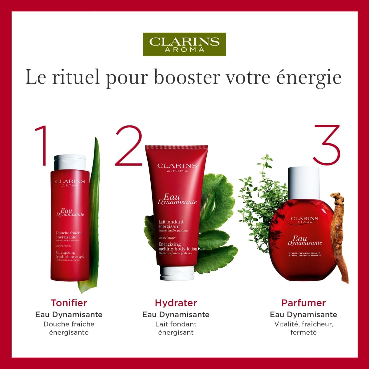 CLARINS Eau Dynamisante - Vitalité, Fraîcheur, Fermeté Eau de Soins Parfumée