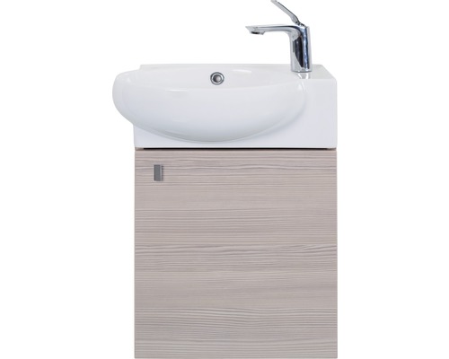 Basano gastenbadkamermeubelset Bergamo Champagne 54x45x28 cm incl. wastafel