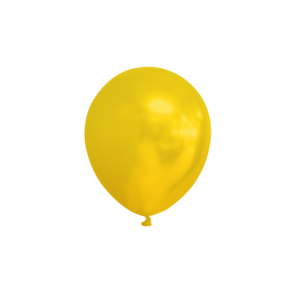 Gele Ballonnen Metallic 13cm 100st