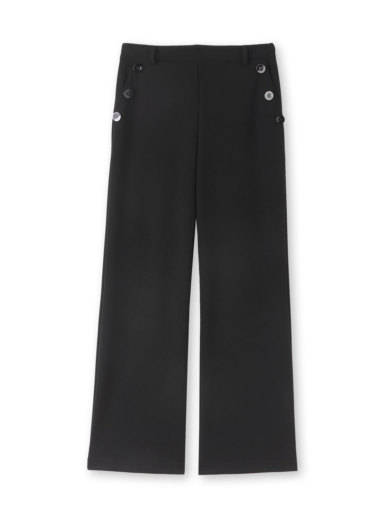 Pantalon ceinture plate
