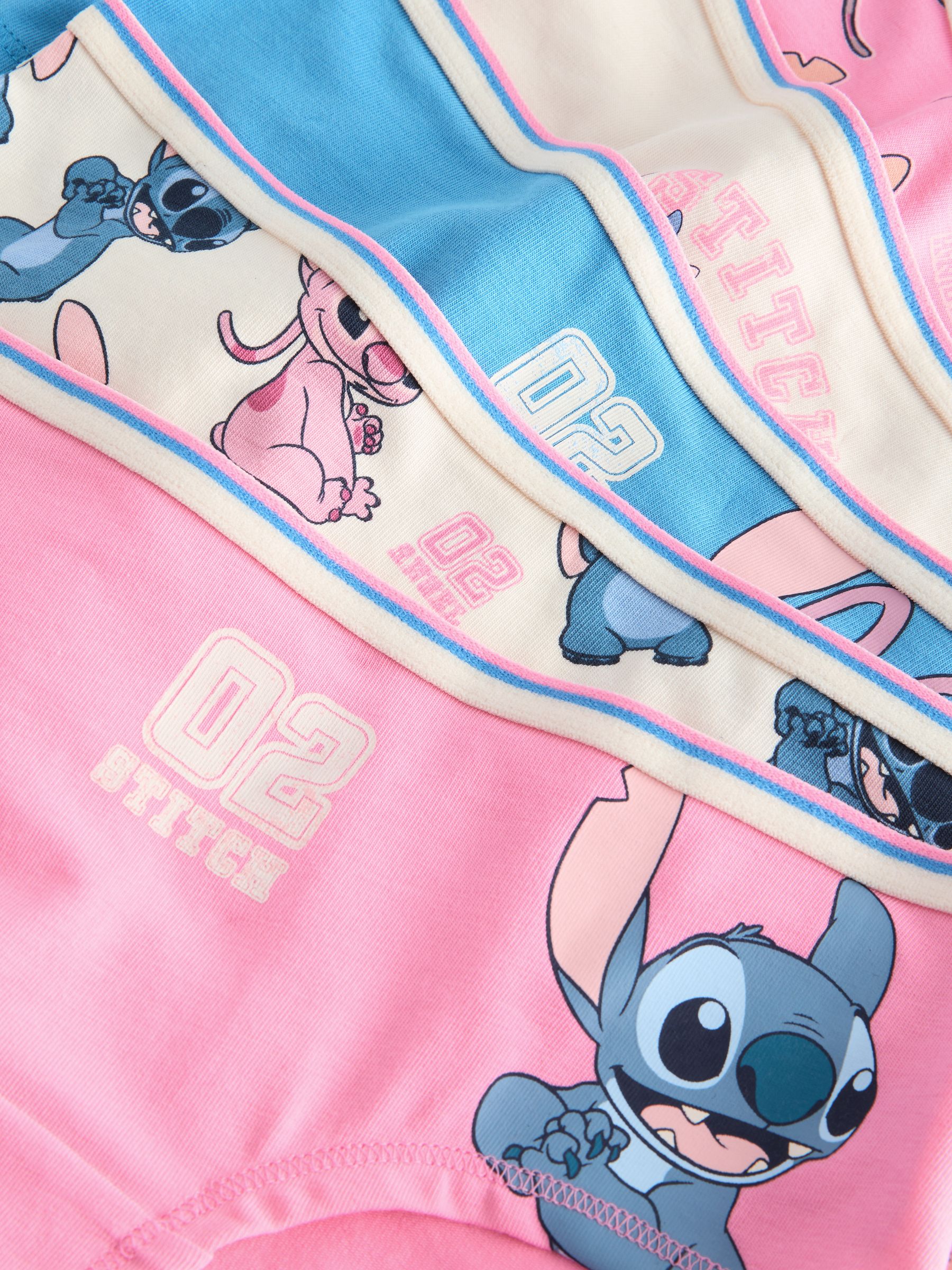 Roze/blauw - Lilo and Stitch Hipsters 5 stuks (2-16jaar)