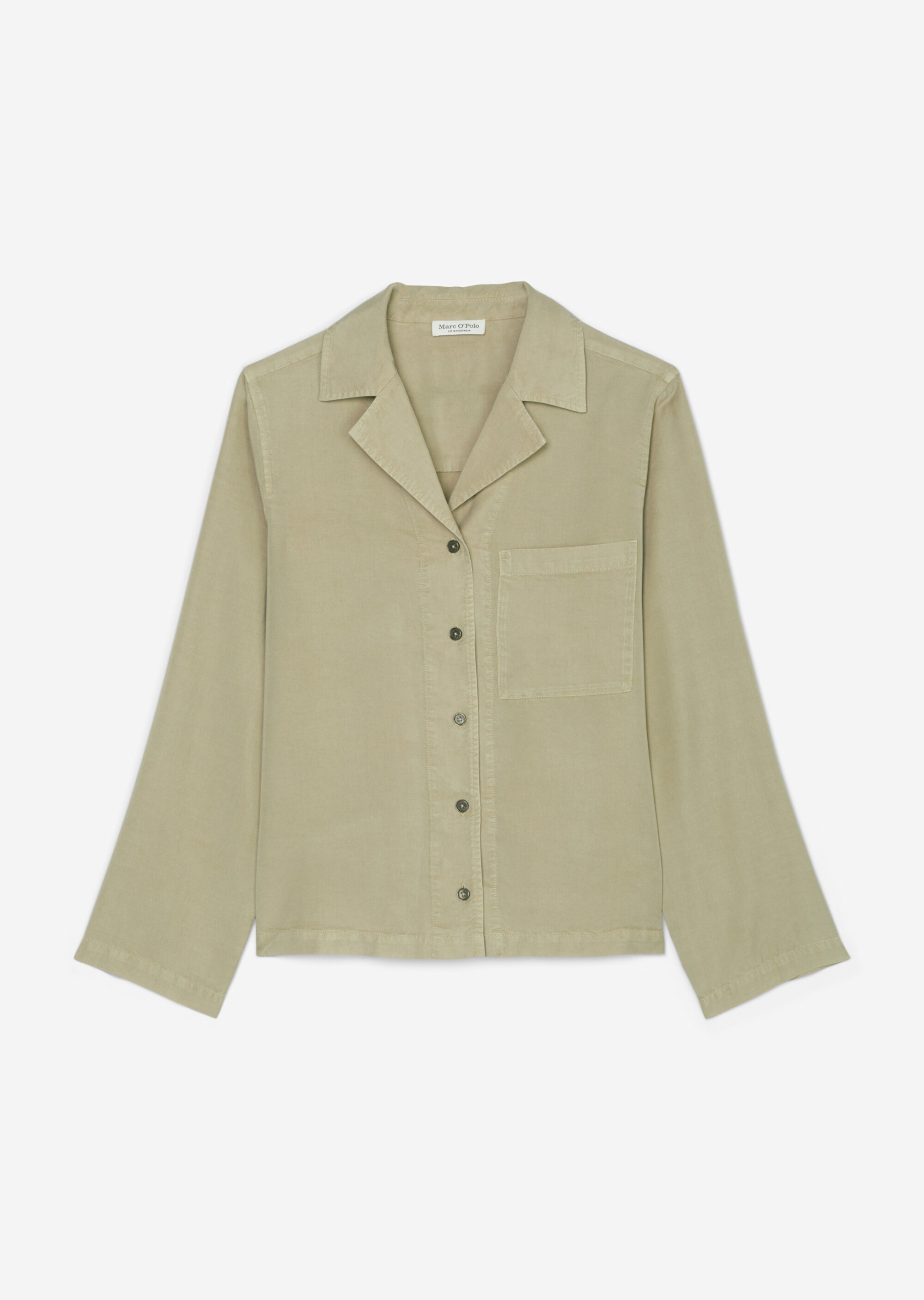 Bluse im Pyjama-Stil regularaus TENCEL™ Lyocell