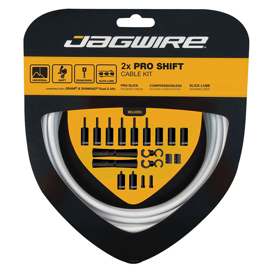 Jagwire 2X Pro Derailleurkabels Wit