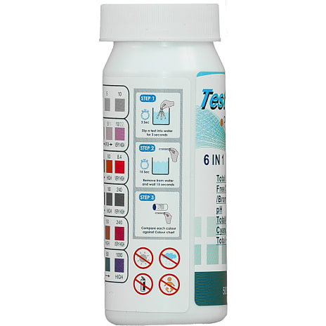 DenForm 6-i-1 teststrips til spabad og pool