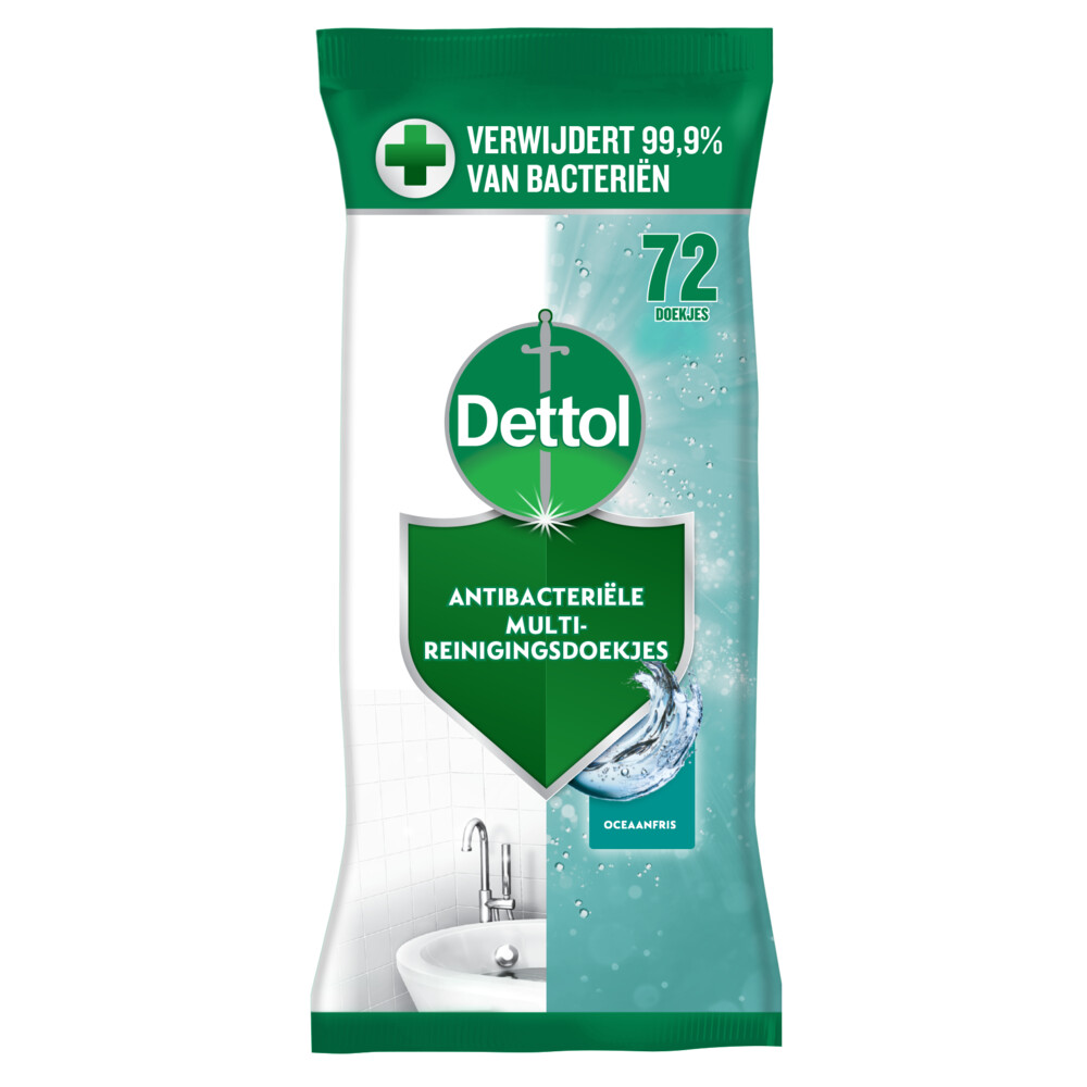 Dettol Antibacteriële Reinigingsdoekjes Oceaanfris72 stuks
