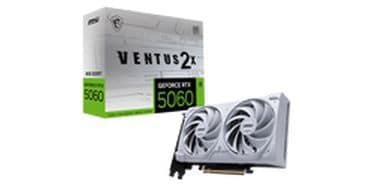 MSI Grafikkarte GeForce RTX 5060 8G VENTUS 2X OC WHITE MSI GeForce RTX 5060 8G VENTUS 2X OC WHITE NVIDIA 8 GB GDDR7