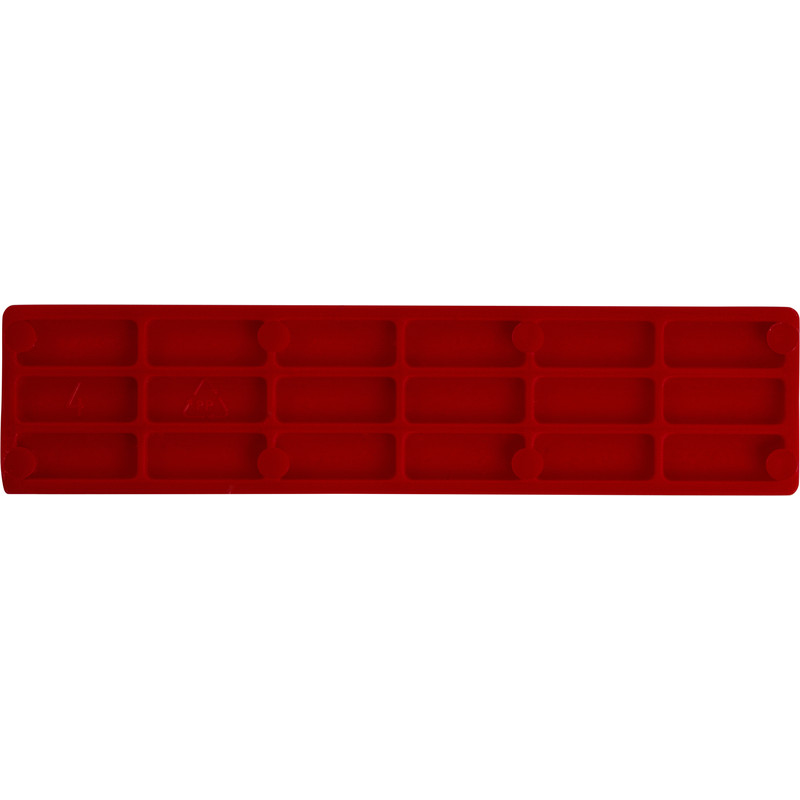 Kunststof rasterblokje 24x3mm Rood