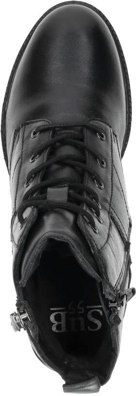 Sub55 Veterschoenen Hoog zwart