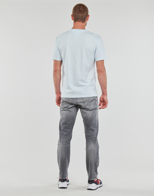 Tommy Jeans - TJM CLSC SMALL TEXT TEE - Bleu ciel