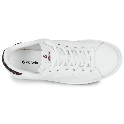 Victoria - TENIS PIEL - Blanc / Bordeaux