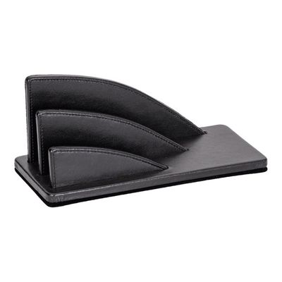 Quo Vadis Satiny - Trieur éventail 2 compartiments - 23,5 x 10 cm - noir