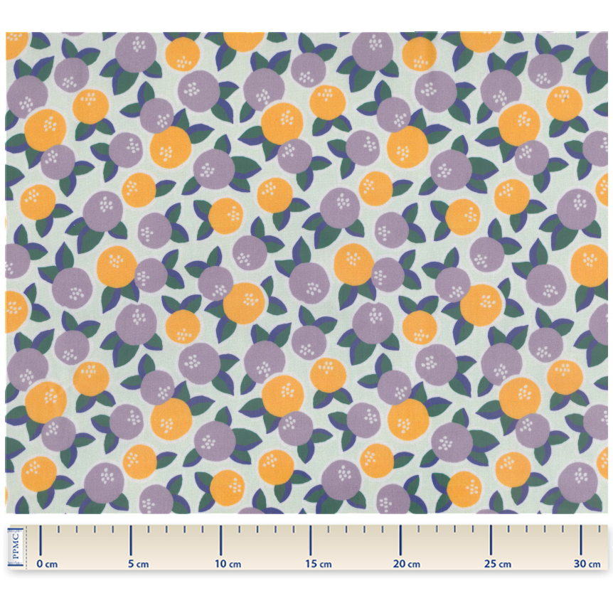Tissu Enduit Au Mètre Ex2303 Agrumes Pop Lilas