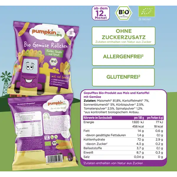 Bio Gemüse Röllchen