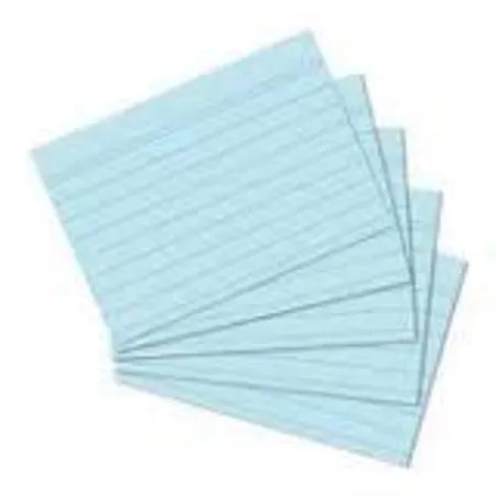 Herlitz Karteikarten A5 blau 100 Stück liniert