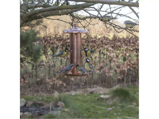 Mangeoire à oiseaux Plaqué cuivre - graines