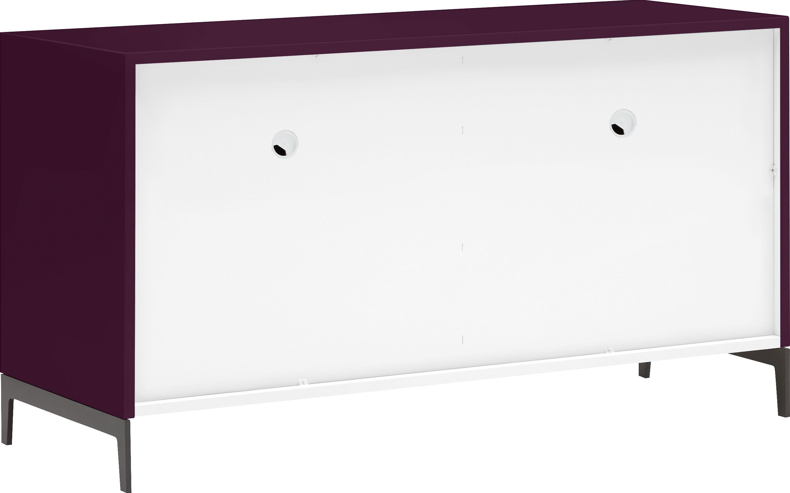 LUX Sideboard - Aubergine / B: 120.0 cm x T: 46.0 cm x H: 68.0 cm