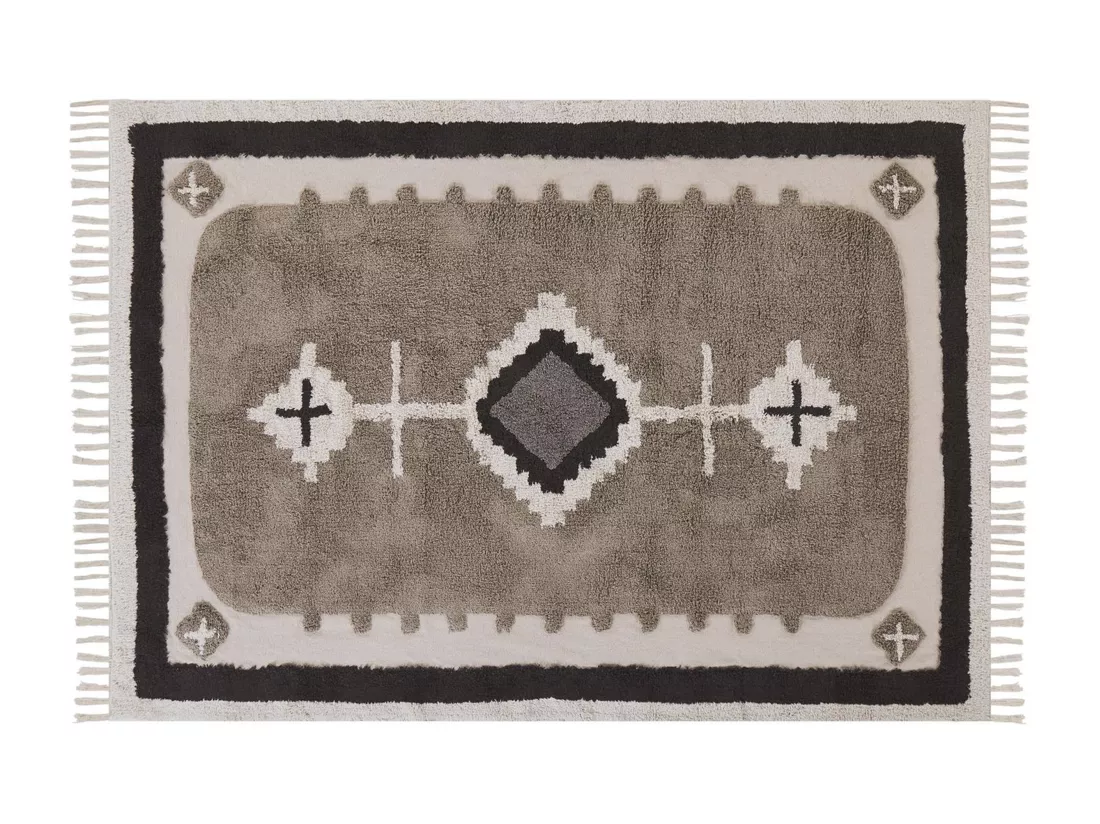 Tapis en coton Beige 160 x 230 cm GEYVE