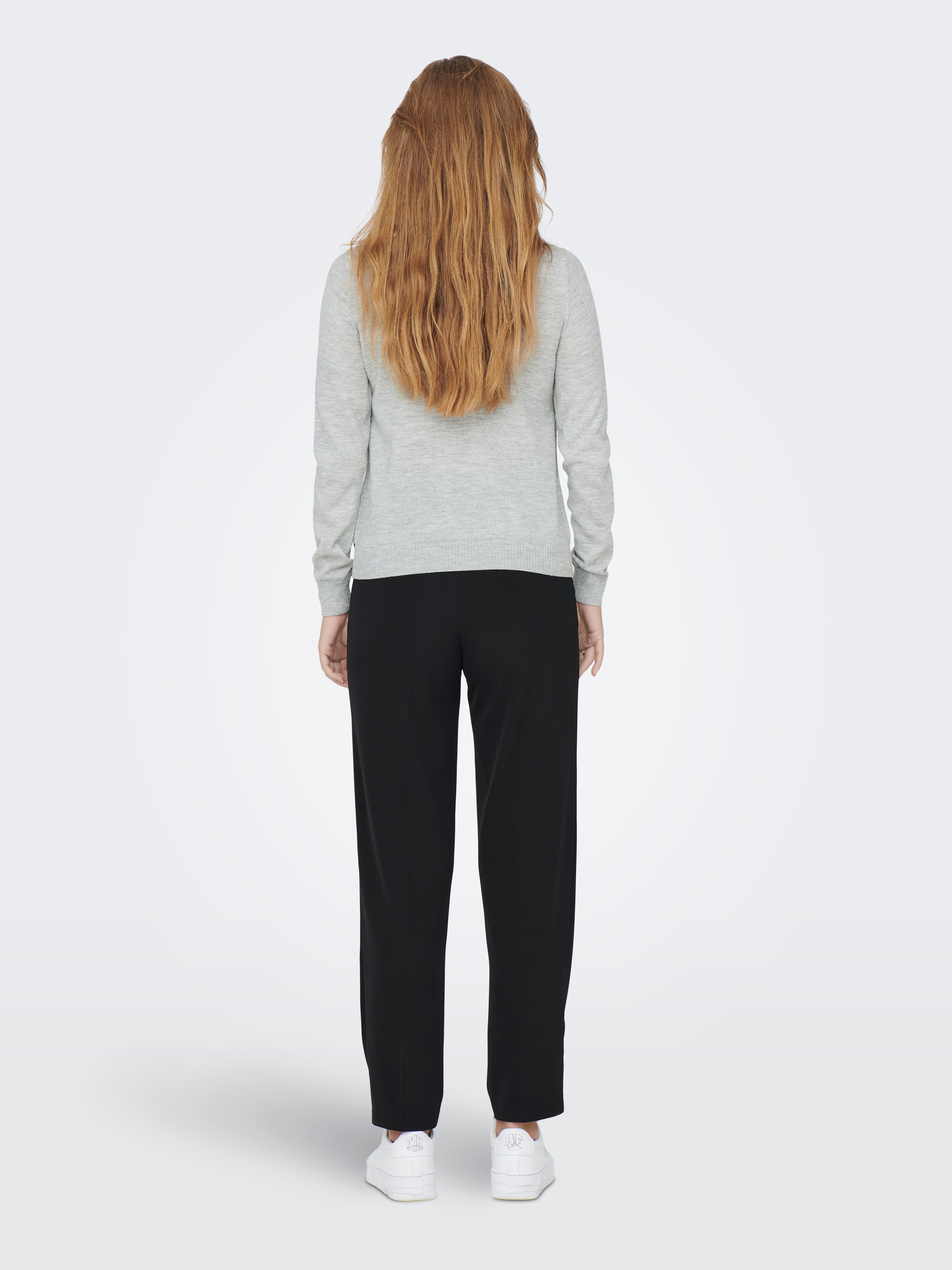 ONLXMAS Strickpullover Light Grey Melange