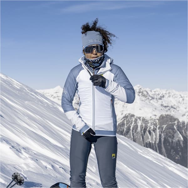 Veste softshell KARPOS ALAGNA PLUS EVO W JKT BRIGHT WHITE/SPRING LAKE
