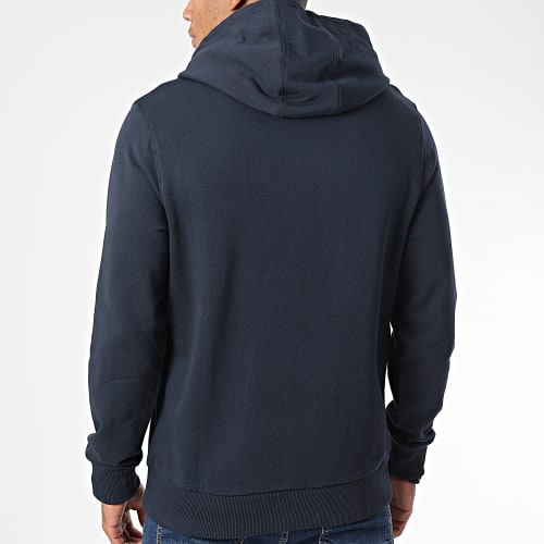 Sweat Capuche Cotton Logo 4060 Bleu Marine