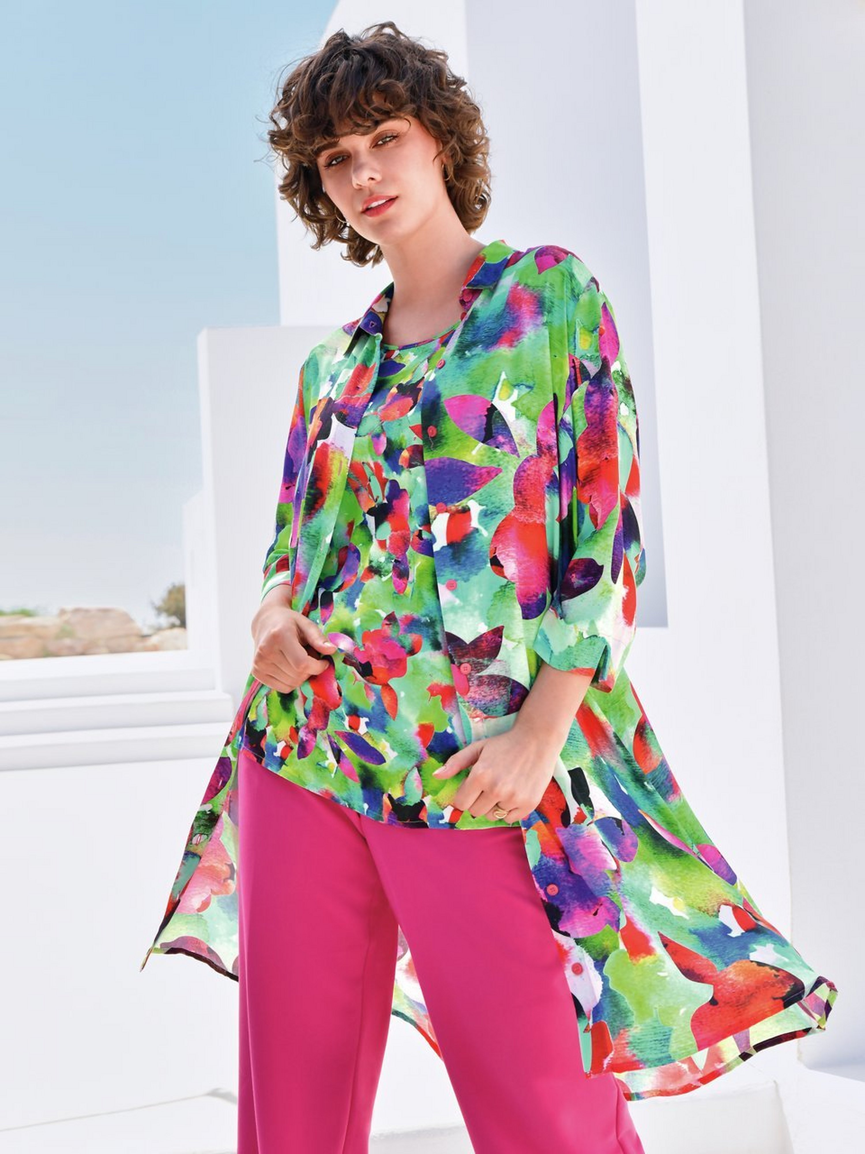 Kleid mit 3/4-Arm