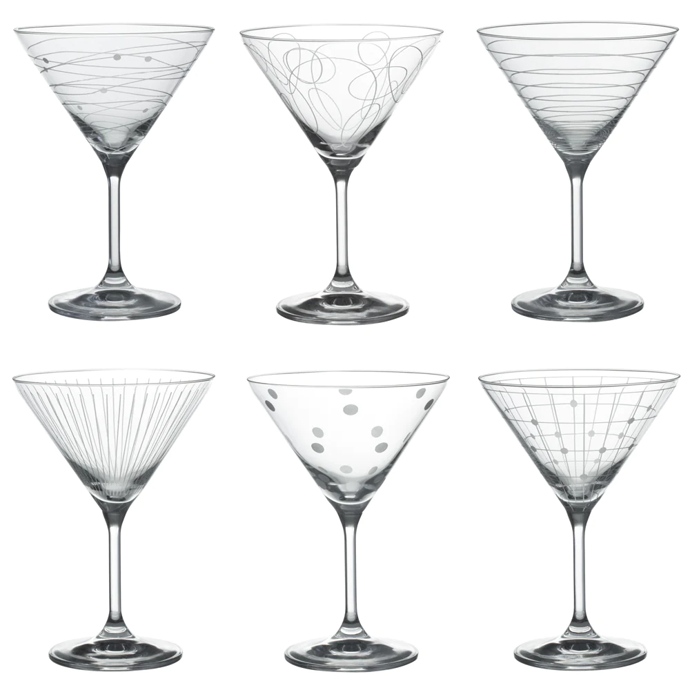 Coffret de 6 verres à cocktail Graphik 35 cl Table passion